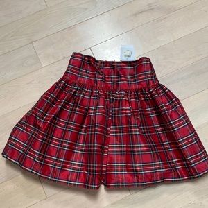 Best & Co SILK plaid girls skirt 10-12